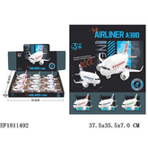 FunBlast Friction Power Airbus Toy – Super Jumbo Airplane with Lights, Music & 360° Rotation | A380 Aeroplane Toy for Kids (3+ Years, Multicolor)